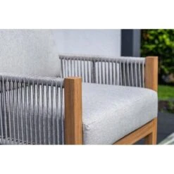 Sardinia Loungeset - 4-dlg. - Light Teaklook - Sand - Dark Sand -Leenbakker 01de691693944af88d59f46f16ea2ad5