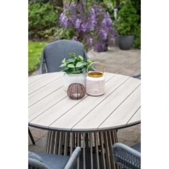 Trinxa Ronde Tuintafel Ø148 Cm. - Lichtgrijs -Leenbakker 085795b6df7b4ae5af721d45f6de9be4