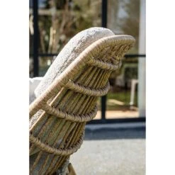 Castello Lounge Fauteuil - Light Teak Look - Natural Rotan-merino Sand -Leenbakker 0db113ddf3cc4486aaf92c80dc605f2d