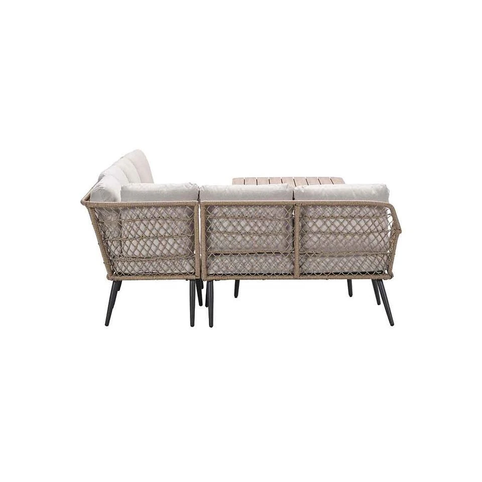 Allasio Lounge-dining Hoekset - 5-dlg. - C.black - Desert Sand - VW 12 Allasio Lounge-dining Hoekset - 5-dlg. - C.black - Desert Sand - VW - Afbeelding 10