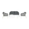 Garden Impressions Pula Loungeset 5-delig - Wit 1 Garden Impressions Pula Loungeset 5-delig - Wit -Leenbakker 1000003377