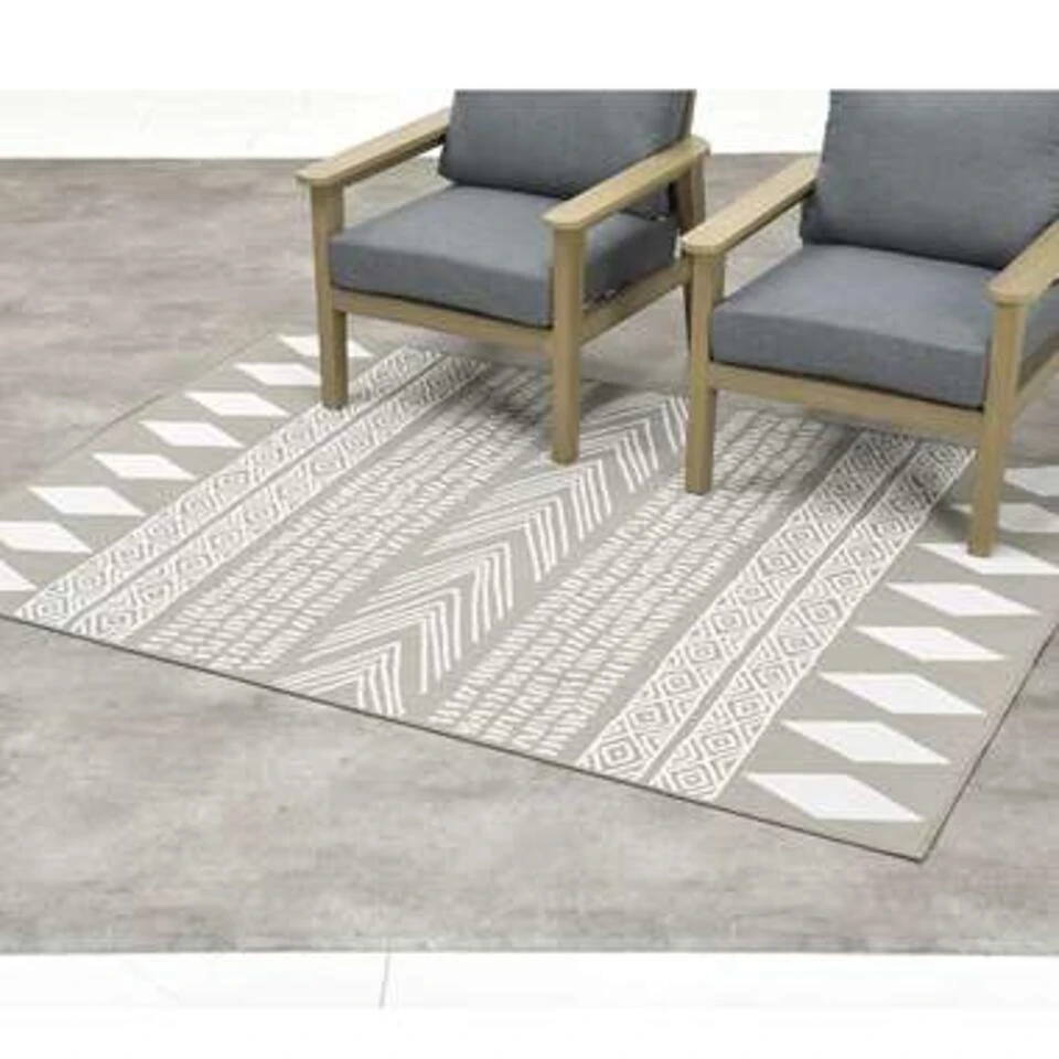 Garden Impressions Buitenkleed Gretha Ibiza Taupe 160x230 Cm 4 Garden Impressions Buitenkleed Gretha Ibiza Taupe 160x230 Cm - Afbeelding 2