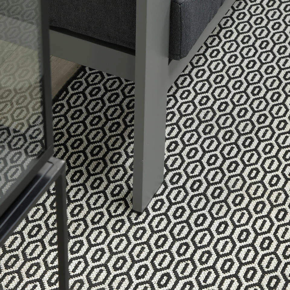 Garden Impressions Buitenkleed Eclips Antraciet 200x290 Cm 4 Garden Impressions Buitenkleed Eclips Antraciet 200x290 Cm - Afbeelding 2