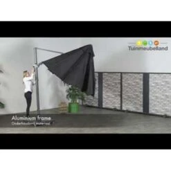 Garden Impressions Hawaii Zweefparasol Ø350 Cm Donker Grijs -Leenbakker 1000003885 0103