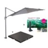 Garden Impressions Zweefparasol S Ø300 - D. Grijs Met Voet En Hoes 1 Garden Impressions Zweefparasol S Ø300 - D. Grijs Met Voet En Hoes -Leenbakker 1000003897