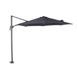 Garden Impressions Zweefparasol S Ø300 D. Grey/zwart Met Voet En Hoes -Leenbakker 1000003900 0103