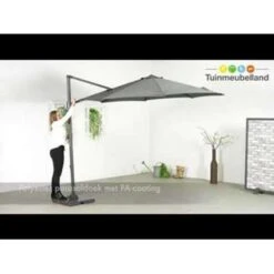 Garden Impressions Hawaii Zweefparasol S Ø300 - Donker Grijs 8 Garden Impressions Hawaii Zweefparasol S Ø300 - Donker Grijs -Leenbakker 1000003901 0103