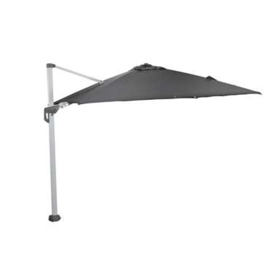 Garden Impressions Zweefparasol Hawaii Deluxe 300x300 Wit - D. Grijs 3 Garden Impressions Zweefparasol Hawaii Deluxe 300x300 Wit - D. Grijs