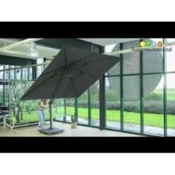 Garden Impressions Zweefparasol Hawaii 300x300 - Wit - Zwart -Leenbakker 1000003905 0103