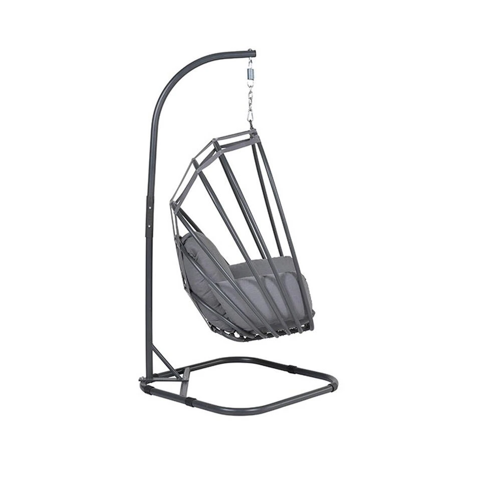 Garden Impressions Hangstoel Suez Hangstoel Ei - Opvouwbaar 5 Garden Impressions Hangstoel Suez Hangstoel Ei - Opvouwbaar - Afbeelding 4