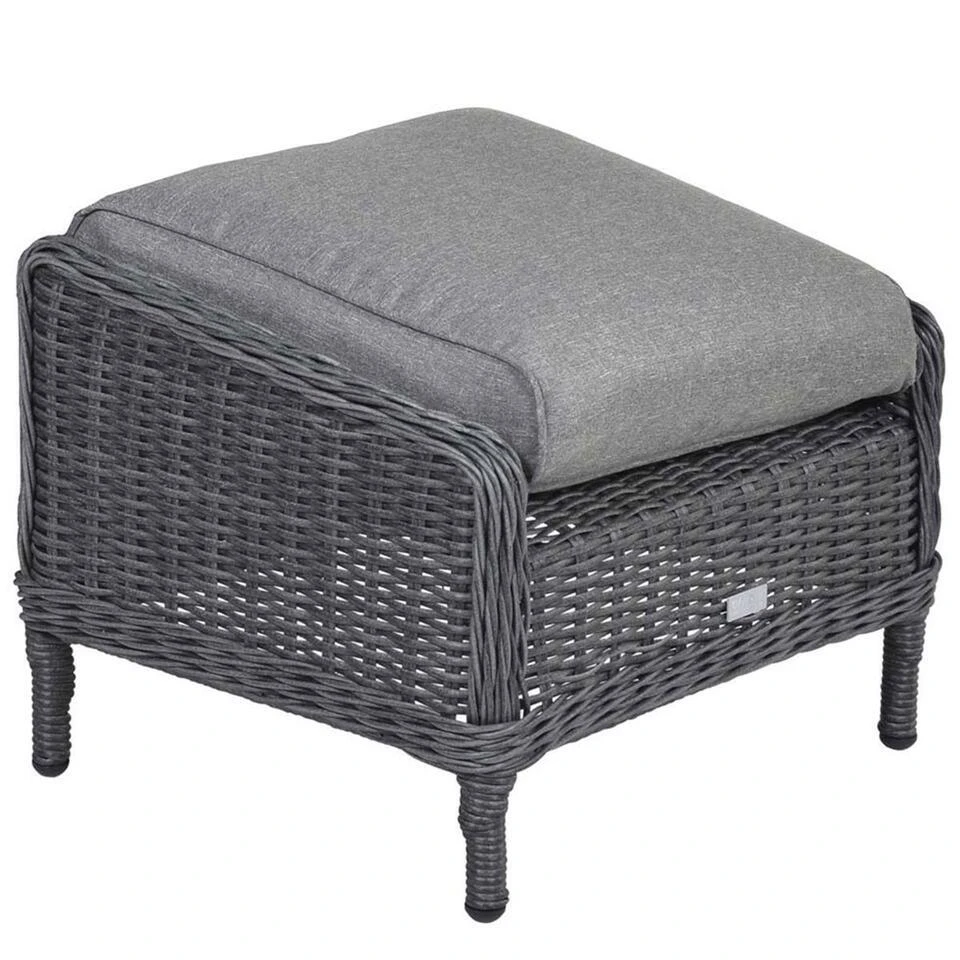 Garden Impressions Marbella Voetenbank Donker Grijs 3 Garden Impressions Marbella Voetenbank Donker Grijs