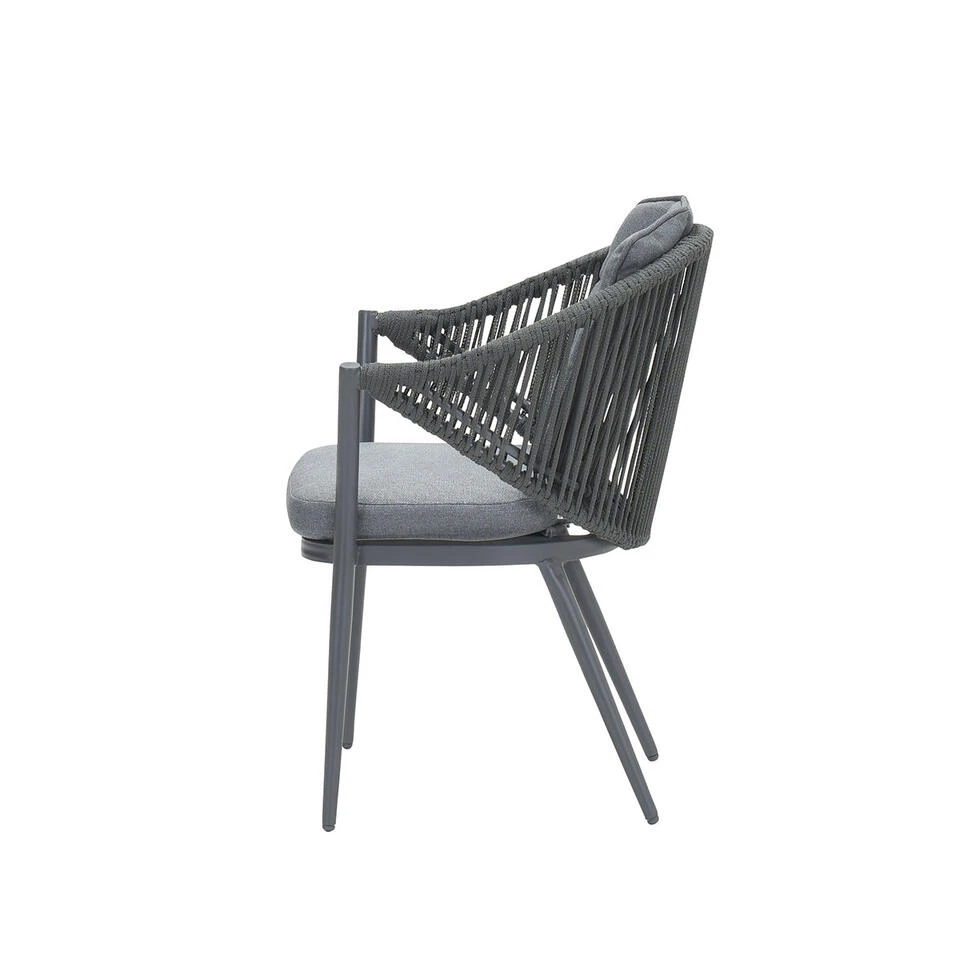 Garden Impressions Kyra Tuinstoel Mystic Grijs - 2 Stuks 5 Garden Impressions Kyra Tuinstoel Mystic Grijs - 2 Stuks - Afbeelding 3