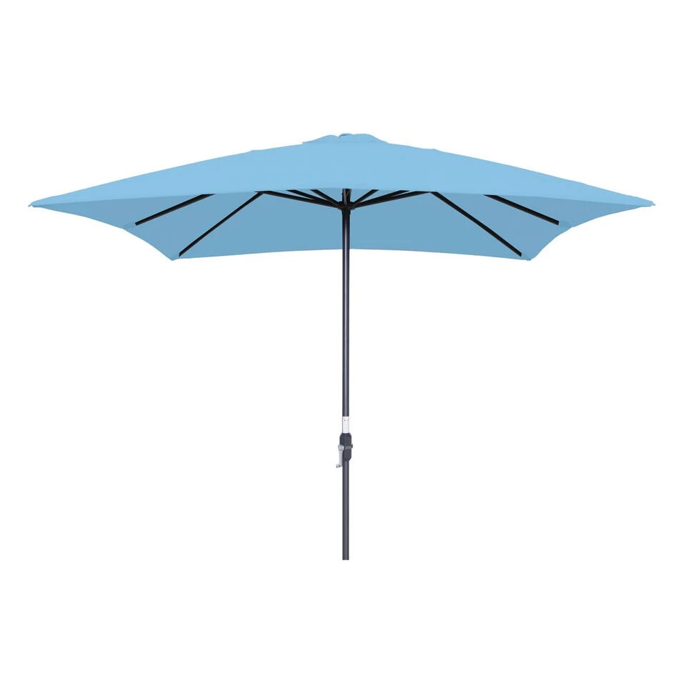 Garden Impressions Lotus Parasol 250x250 - Licht Blauw 4 Garden Impressions Lotus Parasol 250x250 - Licht Blauw - Afbeelding 2