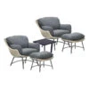 Garden Impressions Selene Loungestoelen Met Bijzettafel - Donker Grijs -Leenbakker 1000013864