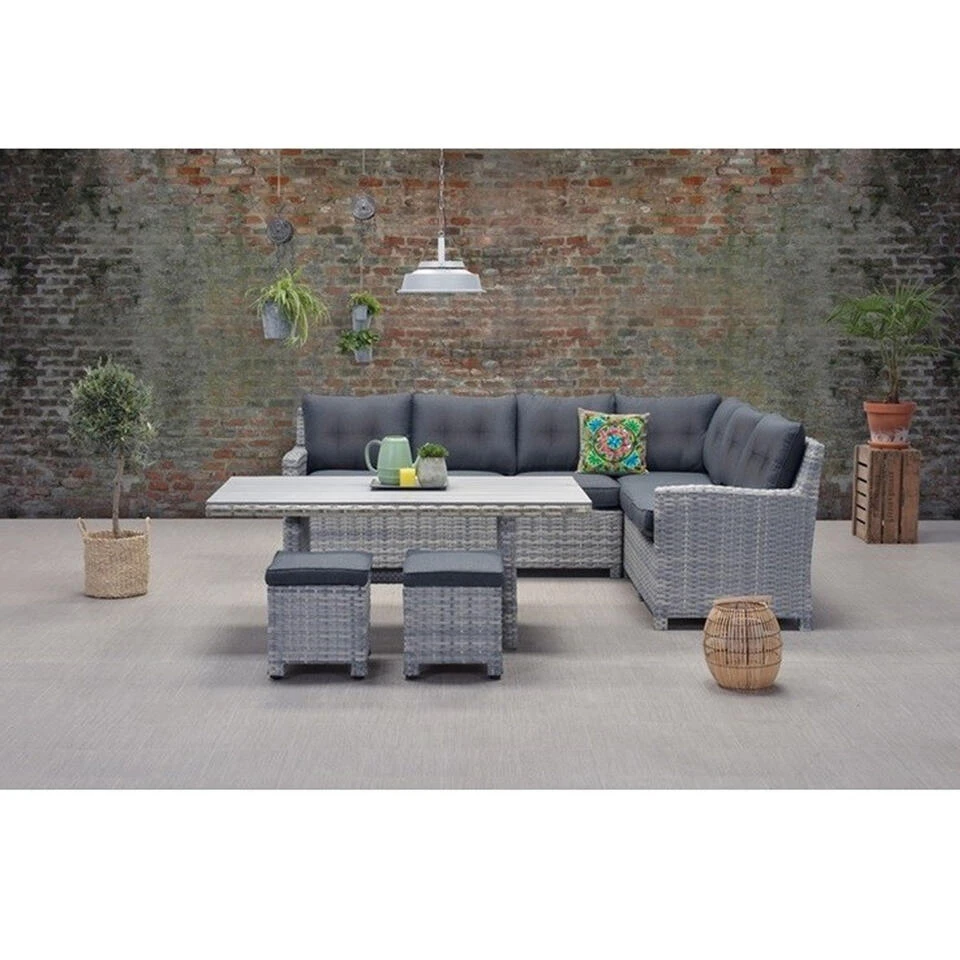 Garden Impressions Alaska Lounge Dining Set Rechts - Grijs 4 Garden Impressions Alaska Lounge Dining Set Rechts - Grijs - Afbeelding 2