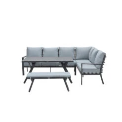 Garden Impressions Senja Sport Tuinbankje 110x40xH45 - Mint Grijs -Leenbakker 1000025704 0104