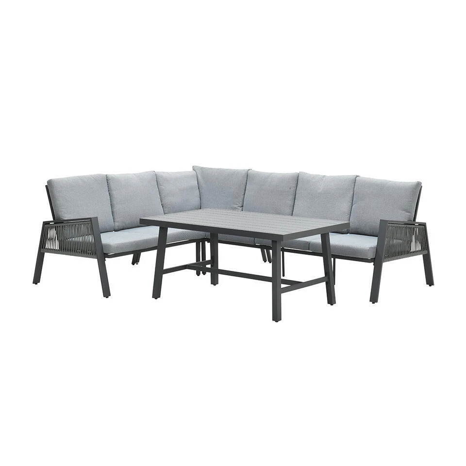 Garden Impressions Brendon Lounge Dining Set 4-delig L - Licht Grijs 3 Garden Impressions Brendon Lounge Dining Set 4-delig L - Licht Grijs