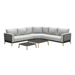 Garden Impressions Carmen Loungeset - Donker Grijs - 5-delig