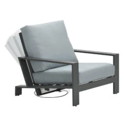 Garden Impressions Coba Verstelbare Lounge Tuinstoel - Mint Grey -Leenbakker 1000035582 0104