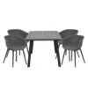 Garden Impressions Lexy Tuinset 5-delig D. Grijs - Penedo Tafel -Leenbakker 1000035598