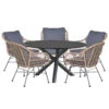 Garden Impressions Lucas Tuinset 6-delig - Gigi Tuintafel Ø140 Cm 1 Garden Impressions Lucas Tuinset 6-delig - Gigi Tuintafel Ø140 Cm -Leenbakker 1000035607
