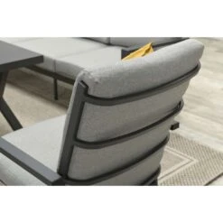 Garden Impressions Senja Tuinset 6delig Donker Grijs - Tulli Tuintafel -Leenbakker 1000035611 0103