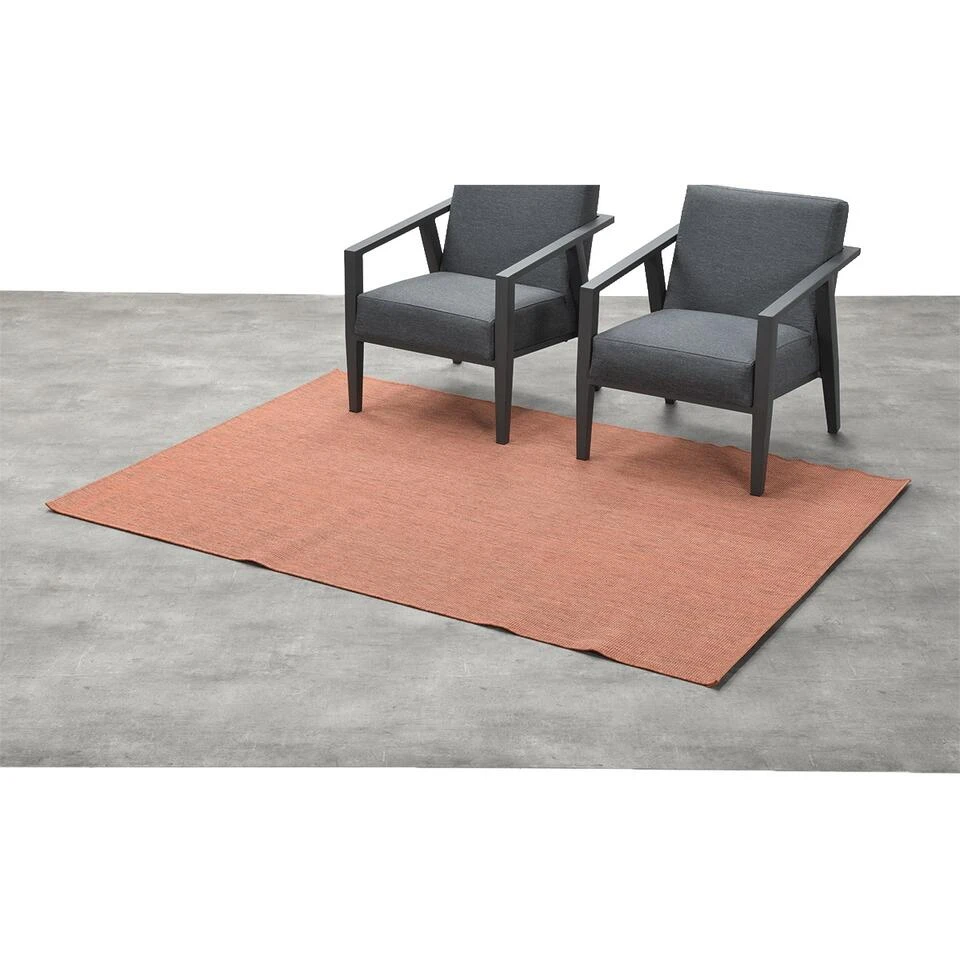 Garden Impressions Buitenkleed Wulfo 160x230 Cm - Terracotta 4 Garden Impressions Buitenkleed Wulfo 160x230 Cm - Terracotta - Afbeelding 2