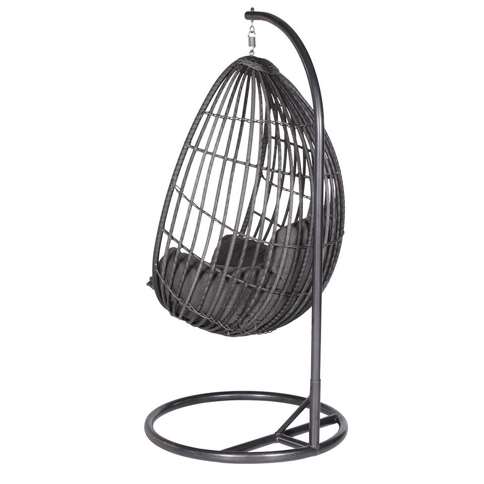 Garden Impressions Panama Hangstoel Ei - Donker Grijs 5 Garden Impressions Panama Hangstoel Ei - Donker Grijs - Afbeelding 3