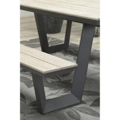 Garden Impressions Sarria Picknick Set 200 X 90 - Donker Grijs -Leenbakker 1000035666 0104