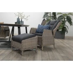 Garden Impressions Marbella Verstelbare Tuinstoel -vintage Willow 8 Garden Impressions Marbella Verstelbare Tuinstoel -vintage Willow -Leenbakker 1000040805 0103