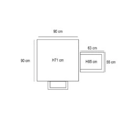 Garden Impressions Ross Tuinset 5delig Koper - Mina Tuintafel 90x90 Cm 8 Garden Impressions Ross Tuinset 5delig Koper - Mina Tuintafel 90x90 Cm -Leenbakker 1000041232 0103