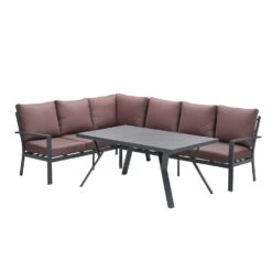 Garden Impressions Senja Lounge Dining Set 3-delig Links - Koper