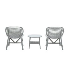 Garden Impressions Fien Balkonset 3-delig - Licht Grijs -Leenbakker 1000041523 0104