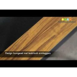 Garden Impressions Plaza Lounge Dining Set 5-delig Teaklook -Leenbakker 1000041620 0103