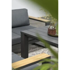 Garden Impressions Plaza Lounge Dining Set 5-delig Teaklook -Leenbakker 1000041620 0104