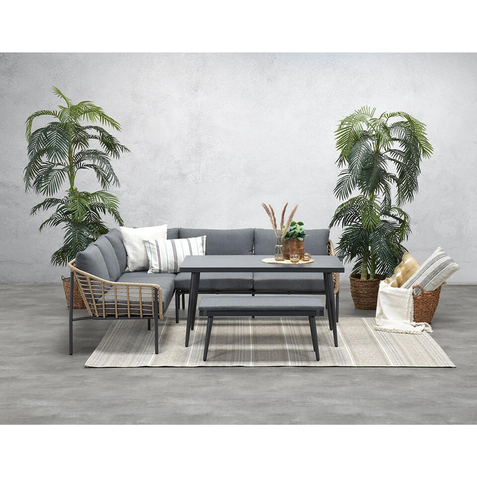 Garden Impressions Ashton Lounge Dining Set Links - Natural Rotan 4 Garden Impressions Ashton Lounge Dining Set Links - Natural Rotan - Afbeelding 2