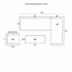 Garden Impressions Samos Lounge Dining Set - Mystic Grijs 8 Garden Impressions Samos Lounge Dining Set - Mystic Grijs -Leenbakker 1000042166 0103