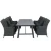 Garden Impressions Marbella Tuinset 7delig D. Grijs -Moreno Tafel -Leenbakker 1000042181