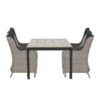 Garden Impressions Marbella Tuinset 5delig V.willow -Palmas Tafel -Leenbakker 1000042224