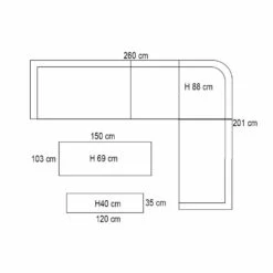 Garden Impressions Lucas Lounge Dining Set 6-delig - Zwart 8 Garden Impressions Lucas Lounge Dining Set 6-delig - Zwart -Leenbakker 1000042591 0103