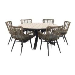 Jasmine Natural / Garden Impressions Edison 148 Cm. - Ronde Tuinset