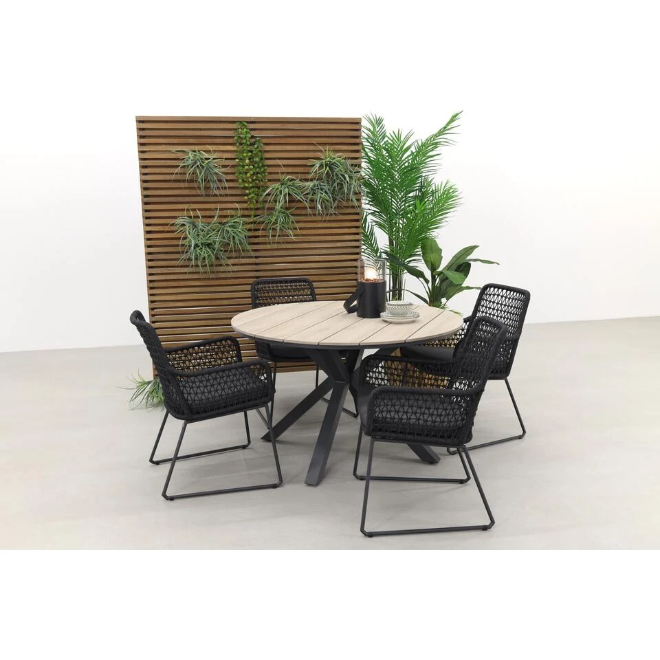 Garden Impressions/Taste Athena Antra/Edison 122 Cm. - Ronde Tuinset 5 Garden Impressions/Taste Athena Antra/Edison 122 Cm. - Ronde Tuinset - Afbeelding 3