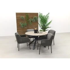 4 Seasons Bernini / GI Edison 122 Cm. - Ronde Tuinset -Leenbakker 1000048703 0102