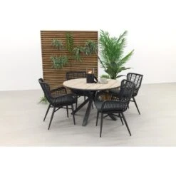 Jasmine Black / GI Edison 122 Cm. - Ronde Tuinset -Leenbakker 1000048746 0102
