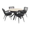 Jasmine Black / GI Edison 122 Cm. - Ronde Tuinset 1 Jasmine Black / GI Edison 122 Cm. - Ronde Tuinset -Leenbakker 1000048746