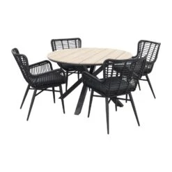 Jasmine Black / GI Edison 122 Cm. - Ronde Tuinset
