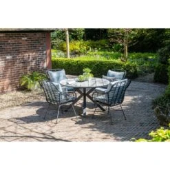 Garden Impressions Margriet Zwart / Edison 122 Cm. - Ronde Tuinset 7 Garden Impressions Margriet Zwart / Edison 122 Cm. - Ronde Tuinset -Leenbakker 1000048749 0101