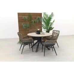 Jasmine Natural / GI Edison 122 Cm. - Ronde Tuinset -Leenbakker 1000048751 0102