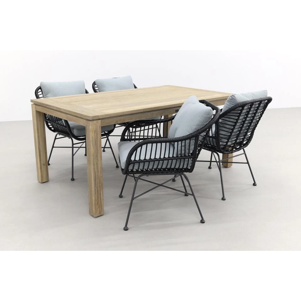 Garden Impressions Margriet - Zwart/Allure Rome Grey 170 Cm. Tuinset 4 Garden Impressions Margriet - Zwart/Allure Rome Grey 170 Cm. Tuinset - Afbeelding 2