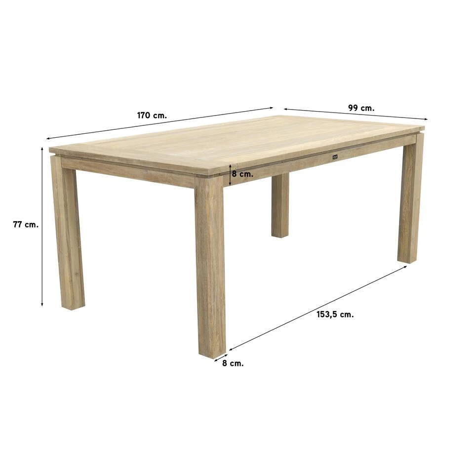 Garden Impressions Margriet - Zwart/Allure Rome Grey 170 Cm. Tuinset 6 Garden Impressions Margriet - Zwart/Allure Rome Grey 170 Cm. Tuinset - Afbeelding 4